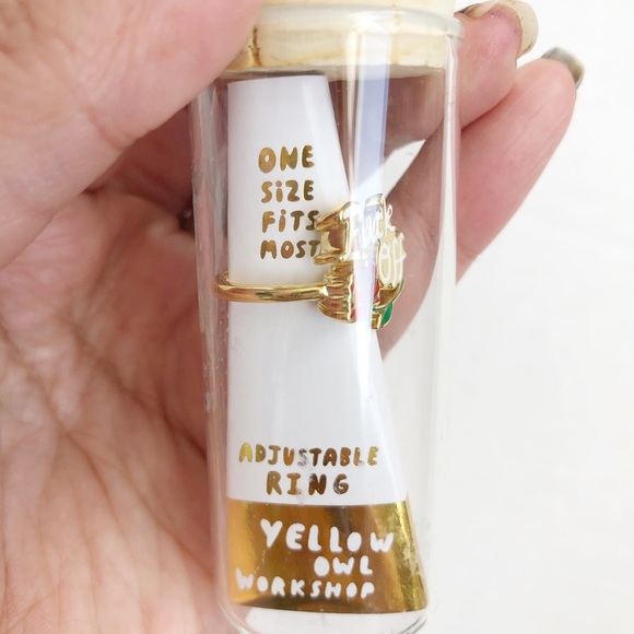 Yellow Owl Workshop Fuck Off Rose Ring - Picture 2 of 5